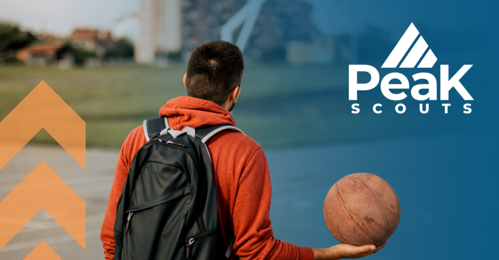 A sports professional carrying a backpack and basketball, representing the pre-offer conversations that determine whether a role and its resources actually align.