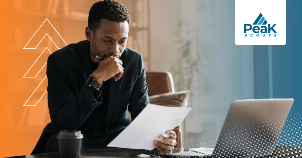 A sports professional carefully reviewing an offer letter, representing the due diligence required before accepting a role beyond the number.